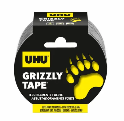 Productafbeelding van UHU 51690 UHU Grizzly Tape Gewebeband silber 49,0 mm x 25,0 m 1 St.
