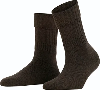 Produktbild von FALKE Striggings Rib Socken Damen dark brown 39-42