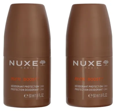 Produktbild von 2x50ml Nuxe Men Boost 24h Protection Deo Roll-on Duo Set