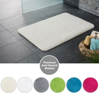 Produktbild von PANA® Flauschige Hochflor Badematte - versch. Größen, Formen & Farben, Farbe:Fuchsia, Größe:rund 90cm