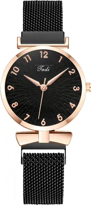 Produktbild von Damen Analog Quarzuhr mit Edelstahlarmband, Klein Schlicht Vintage Klassisch Armbanduhr, Casual Quarz
