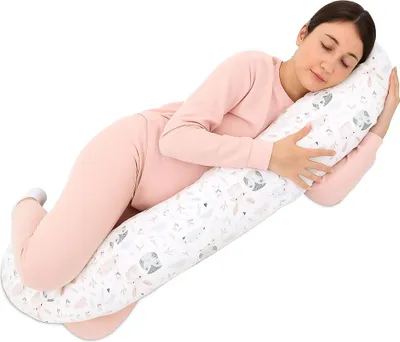 Obrázok produktu pre Vankúš na bočný spánok 190 cm - Dlhý vankúš na spanie a polohovanie s poťahom, ideálny na tehotenstvo a maznanie