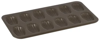 Madeleine-Backform, 12 Mulden, 395x200 mm, Antihaft