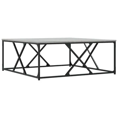 Zdjęcie produktu dla vidaXL Stolik kawowy szary Sonoma 100x100x40 cm materiał drewnopochodny