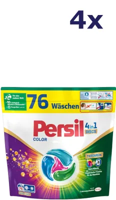 Produktbild von 4x Persil Discs – 76 sc 1,292 kg – Color 4-in-1-Waschmittel