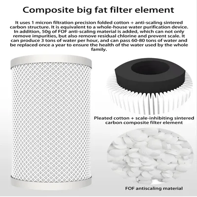 Produktbild von Wasserfilter – Hauswasserfilter – Mehrphasenfilter – Enthärtungsfilter – Chlorfilter – Gehäuse aus Edelstahl