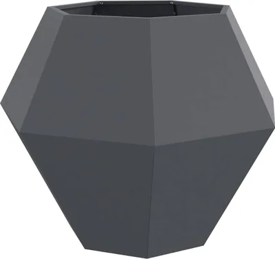 Produktbild von "WINTER SALE"Pflanzkübel - Blumenkasten - Anthrazit 100 x 100 x 80 cm Stahl - Beete Einfacher Aufbau NEU6342595