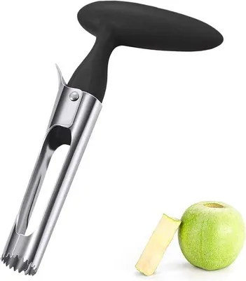 Image de Ciseaux de jardinage pour fruits et légumes - avec manche ergonomique - pièce unique - noir - acier inoxydable.