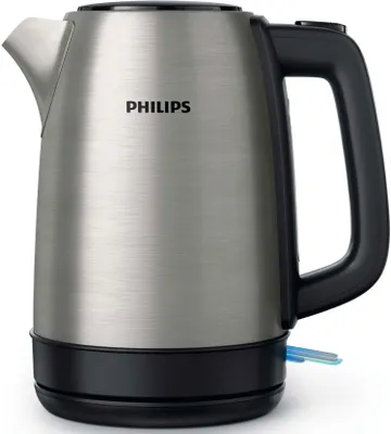 Produktbild von Philips Daily Collection HD9350/91 - 1,7 l - 2200 W - Schwarz - Edelstahl - Polypropylen (PP) - Edelstahl - Wasserstandsanzeige - Drahtlos