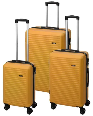 Obrázek produktu pro Sada 3 cestovních kufrů na kolečkách 50/60/70 cm, žlutá