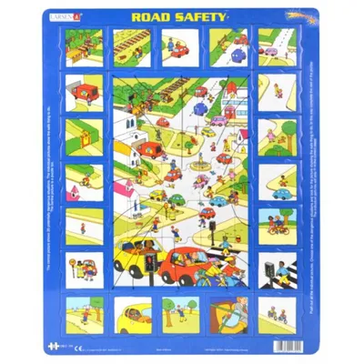 Produktbild von LARSEN Puzzle Verkehrssicherheit 35 Teile
