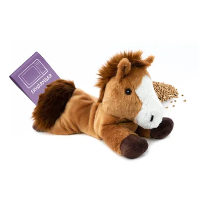 Produktbild von Habibi Plush Classic Wärmetier Pony Kuscheltier Wärmekissen Wärmflasche
