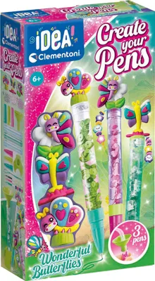 Image de Clementoni Idea : Fabrique tes propres stylos - De magnifiques papillons