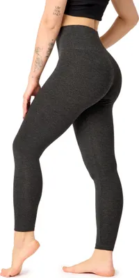 Image de Leggings longs taille haute pour femme Bellivalini en viscose, pour le sport, le yoga et la salle de sport BLV50-289 (mélange foncé, XS)