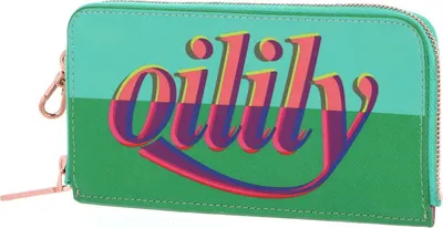 Produktbild von Oilily Kartenhalter Logo Mania Card Zip Wallet Mint Leaf mehrfarbig