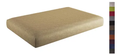 Produktbild von sunnypillow Palettenkissen mit abnehmbarem Bezug Sitzkissen 120x80x15cm Sandfarben