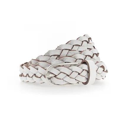 Produktbild von Vanzetti Leder Gürtel Braided Women's Belt W85 White weiß