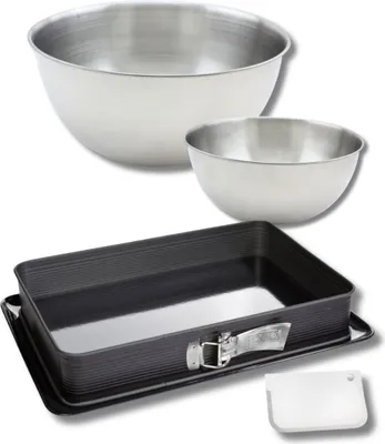 Image de Set de 4 ustensiles de pâtisserie moule à gâteaux bols et spatule Zenker Deluxe
