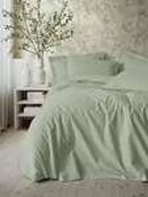 Obrázok produktu pre L'Essentiel Linge de Maison, Plain - Sage, sada posteľnej bielizne (DE), šalvia, 100 % bavlna, 135 x 135 cm