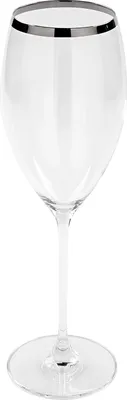Produktbild von PLATINUM2 Weißweinglas - silber, klar - Glas, Platinumauflage - H.27cm