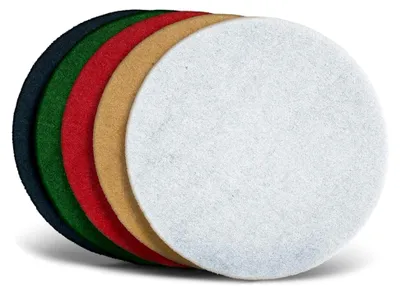 Produktbild von Normalpads für Einscheibenmaschinen, 406 mm, Polyester (10 Stück)