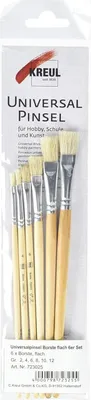 Produktbild von KREUL Borstenpinsel Set Hobby Line "Schule+Freizeit" 6-teilig 2, 4, 6, 8, 10, 12