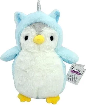 Produktbild von Pinguin Plüschtier aus der Serie Romek, 20 cm groß, in Blau, als Maskottchen