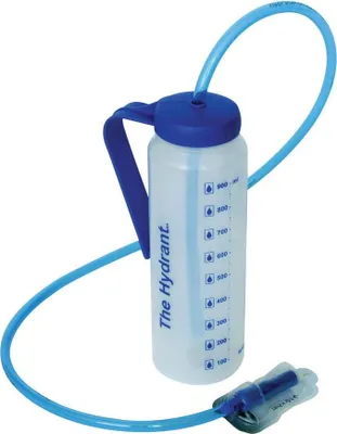 Produktbild von Hydrant Wasserflasche mit Strohhalm 1L, graduierte Skala, 120cm Schlauch