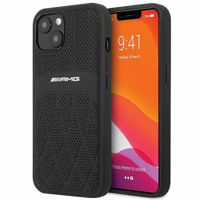 Immagine prodotto di Amg Amhcp13Mosdbk Custodia rigida in pelle per Iphone 13 / 14 / 15 6.1 Czarny/Nero Linee curve