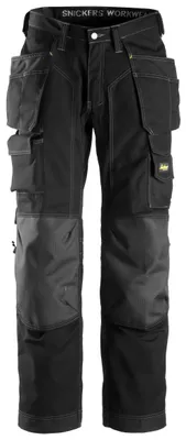 Produktbild von Snickers Rip-Stop Bodenlegerhose m. Holstertaschen, EN 14404 Schwarz-60