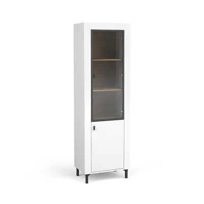 Produktbild von Vitrine MONTA mit 2 Türen Standvitrine mit Glasfront Weiß