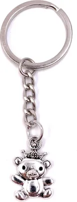 Image de Onwomania Porte-clés ourson avec pendentif en métal Krohne Charm