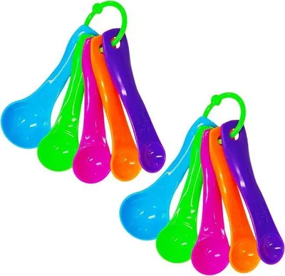 Produktbild von Bunte Messlöffel Kunststoff 10er Set