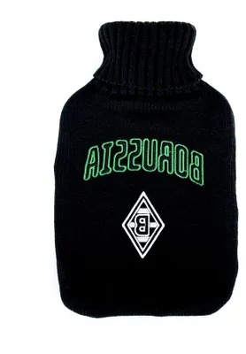Produktbild von Wärmflasche „Borussia“ | Offizieller Fanartikel von Borussia Mönchengladbach | Stricküberzug mit Vereinslogo 1,5L