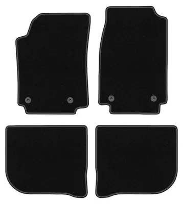 Image de Tapis de sol en moquette pour Audi 100 C4 1991-1994 (break/berline) – jeu 4 pièces, noirs, sur mesure – Wielganizator BASIC