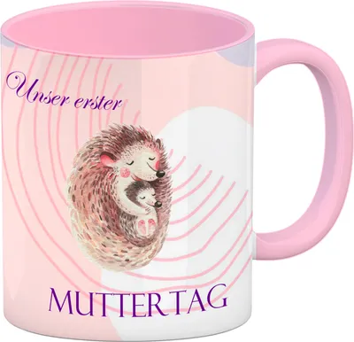Produktbild von Unser erster Muttertag Kaffeebecher Rosa