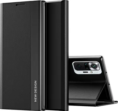 Obrázek produktu pro Redmi Note 10 Pro Case, LaimTop LeatherPolyuretanMagnetic Flip Stand Case pro Xiaomi Redmi Note 10 Pro/Note 10 Pro Max Black