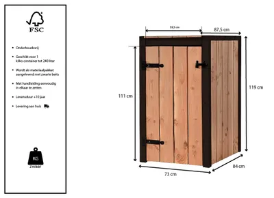 Productafbeelding van Volente Container Ombouw Enkel Suze