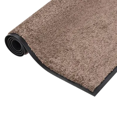Image de vidaXL Tapis de sol Marron 80x120 cm