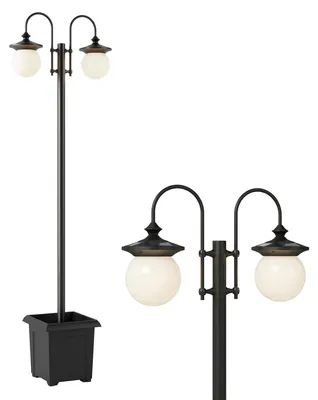 Produktbild von Outsunny Solar Laterne Stehleuchte 182 cm Höhenverstellbar Außen Gartenlaterne