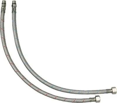 Image de Tuyaux flexibles Delabie PEX M10x1 G3/8 L.420, 2 pièces