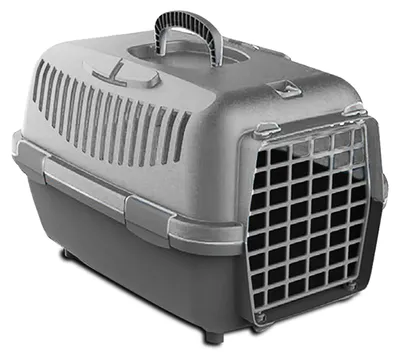 Haustier-Transportbox Nomade, Grau, 48x32x32 cm