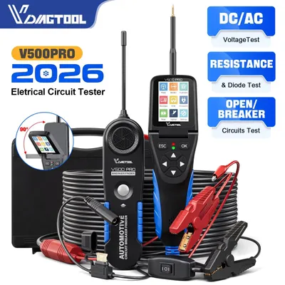 Image de Testeur de circuits automobiles V500PRO - Tension de 9 à 30V - Multimètre oscilloscope