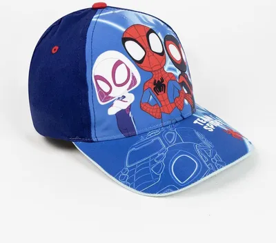 Produktbild von Spiderman Sommer Cap – Kinder Mütze mit Print & UV-Schutz Blau