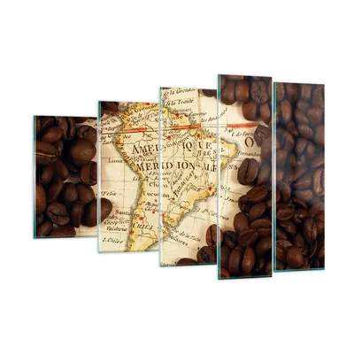 Produktbild von Bilder auf glas - Südamerika Samen Kaffee - 150x100cm - Glasbilder - Wandbilder - Kunstdruck - zum Aufhängen bereit - Wanddekoration aus Glas - Glas Bilder - Wandbild auf Glas - GEG150x100-2198