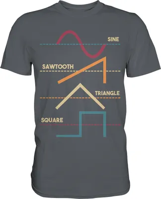 Produktbild von Modularer Synthesizer Analog Wellenform T-Shirt – Dark Grey / XXL