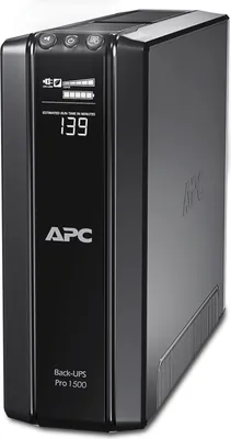 Produktbild von APC Back UPS PRO USV 1200VA Leistung - BR1200G-FR - inkl. 150.000 Euro Geräteschutzversicherung (6 Ausgänge Frankreich, Stromsparfunktion, Multifunktionsdisplay)