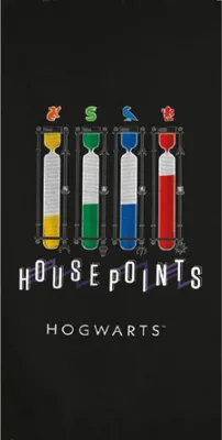Produktbild von Harry Potter Housepoints Bade- und Strandtuch 70x140cm (Schnelltrocknend)