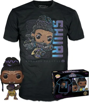 Produktbild von FK64877M - Black Panther Legacy POP! Tee Vinyl Figur T-Shirt Set Shuri Größe M