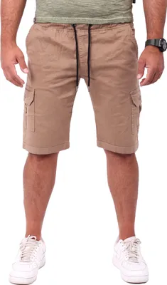 Produktbild von Reslad Cargoshorts Herren Kurz Chinohose Freizeithose Chino Cargo-Hose RS-2025 Beige W31